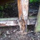 rotted fence posts and the cure