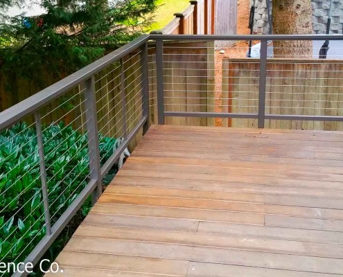 Stainless Steel Cable Railing System Or Not Mba Deck And Fence New Railing Transforms A Older Cedar Deck