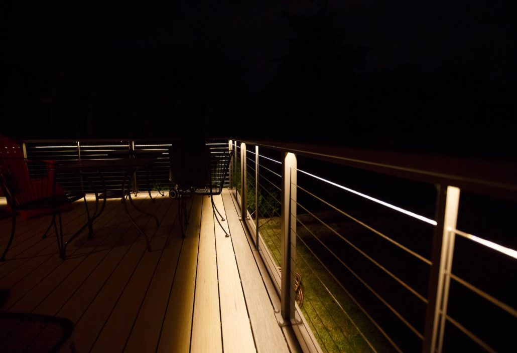 LED Railing Lighting - MBA Deck and Fence